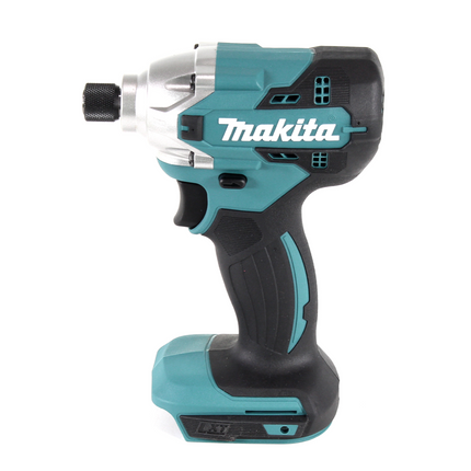Llave de impacto a batería Makita DTD 156 SG1X4 18V 155Nm + 1x batería 6,0Ah + cargador + juego de brocas de 70 piezas + maletín de herramientas de aluminio X4 con inserto universal