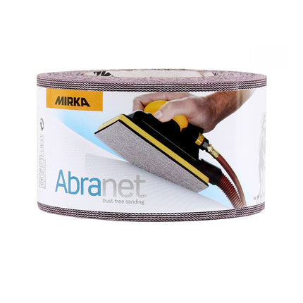 Rollo de papel de lija Mirka ABRANET 75mm x 10m P120 rollo de lija Velcro (545BI001123R)