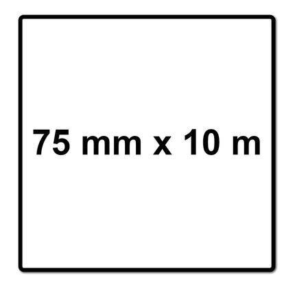 Rollo de papel de lija Mirka ABRANET 75mm x 10m P120 rollo de lija Velcro (545BI001123R)