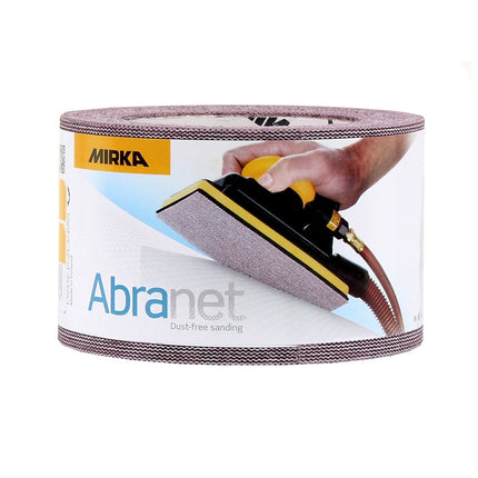 Rollo de papel de lija Mirka ABRANET 75mm x 10m P240 rollo de lija Velcro (545BI001253R)