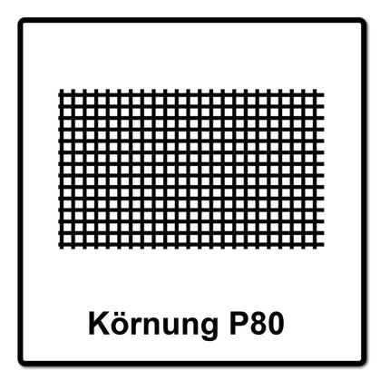 Rollo de papel de lija Mirka ABRANET 115mm x 10m P80 rollo de lija Velcro (545BY001803R)