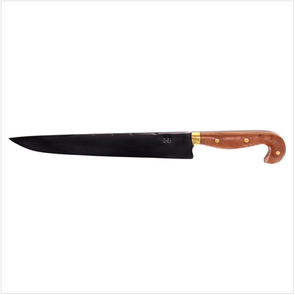 Serra Grande "Faca de Tala Carbono" Coltello da cucina tradizionale brasiliano forgiato a mano CARBON, lama da 25,4 cm + Fodero in vera pelle