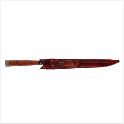 Serra Grande "Faca Pra Lida" Coltello da cucina tradizionale brasiliano forgiato a mano CARBON, lama da 20,3 cm + Fodero in vera pelle