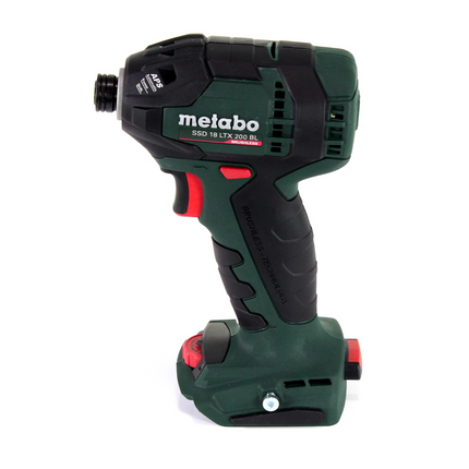 Metabo SSD 18 LTX 200 BL Atornillador de impacto inalámbrico 18V 1/4" 200Nm sin escobillas + 1x batería 4.0Ah + cargador + maletín