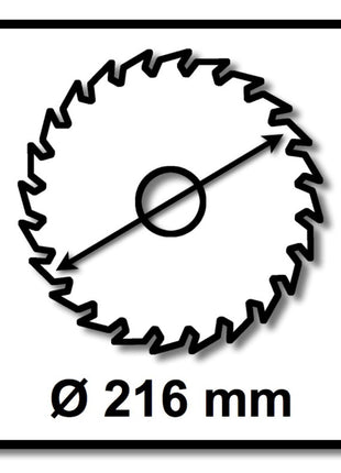 Festool 5x fine tooth circular saw blade HW 216 x 2.3 x 30 mm W60 216 mm 60 teeth ( 5x 500125 )