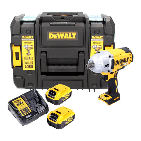 Akumulatorowy klucz udarowy DeWalt DCF 899 P2 18 V 950 Nm 1/2" bezszczotkowy + 2x akumulator 5,0 Ah + ładowarka + TSTAK