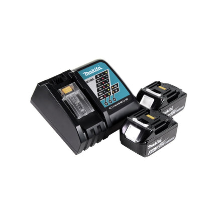 Cortacésped a batería Makita DLM 380 RF2 36V (2x18V) 38cm + 2x batería 3,0 Ah + cargador