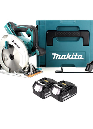 Sierra circular manual Makita DHS 710 FJ con batería de iones de litio de 36 V 190 mm + 2 baterías 3,0 Ah + Makpac - sin cargador