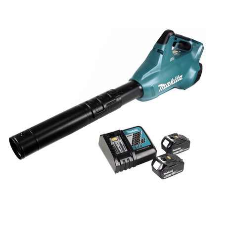 Soplador de hojas a batería Makita DUB 362 RT 2x18V + 2x batería 5.0Ah + cargador