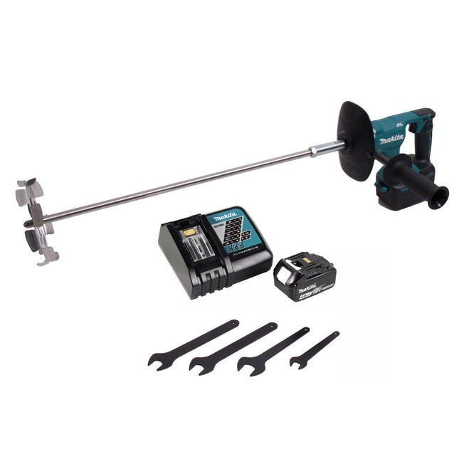 Makita DUT 130 RM1 batidora sin cable 18V M14 Brushless + 1x batería 4.0Ah + cargador