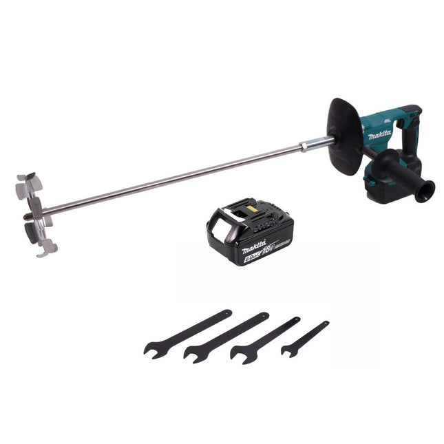 Makita DUT 130 G1 Akku Rührgerät 18V M14 Brushless + 1x Akku 6,0Ah - ohne Ladegerät