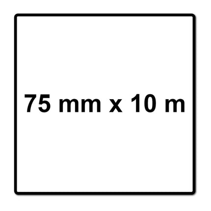 Mirka ABRANET 2x rollo de papel de lija 75mm x 10m P80 rollo de lija Velcro (2x 545BI001803R)