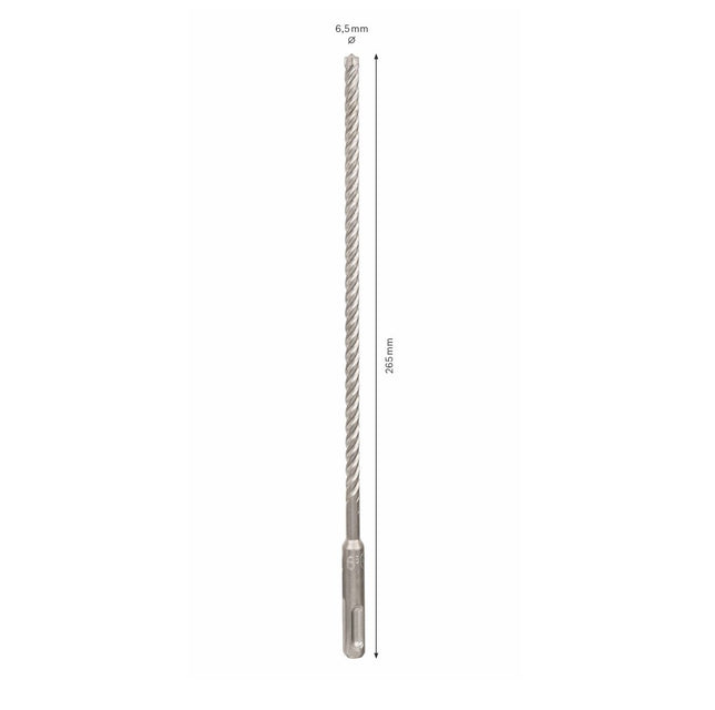 Bosch Hammerbohrer SDS-plus 7X Bohrer 6,5x200x265mm Carbide ( 2608576125 ) PGM zertifiziert