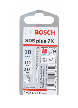 Bosch Punta per foratura 7X SDS-plus 10x150x215mm Carburo ( 2608576141 ) - certificato PGM