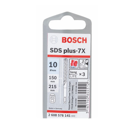 Taladro percutor Bosch SDS-plus 7X brocas 10x150x215mm carburo (2608576141) certificado PGM