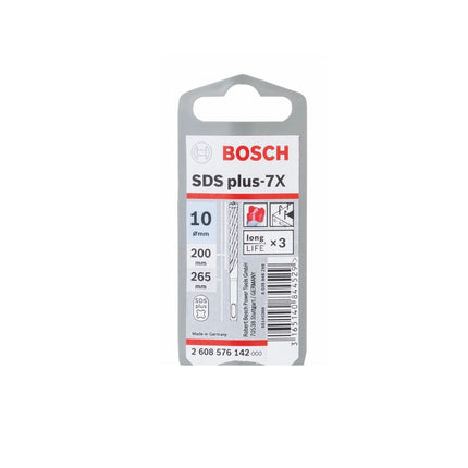 Taladro percutor Bosch SDS-plus 7X brocas 10x200x265mm carburo (2608576142) certificado PGM