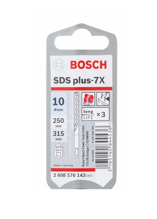 Bosch Hammerbohrer SDS-plus 7X Bohrer 10x250x315mm Carbide ( 2608576143 ) PGM zertifiziert