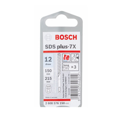 Taladro percutor Bosch SDS-plus 7X brocas 12x150x215mm carburo (2608576150) certificado PGM
