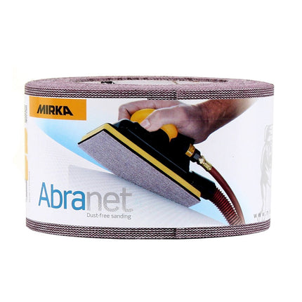 Mirka ABRANET 2x rollo de papel de lija 75mm x 10m P180 rollo de lija Velcro (2x 545BI001183R)