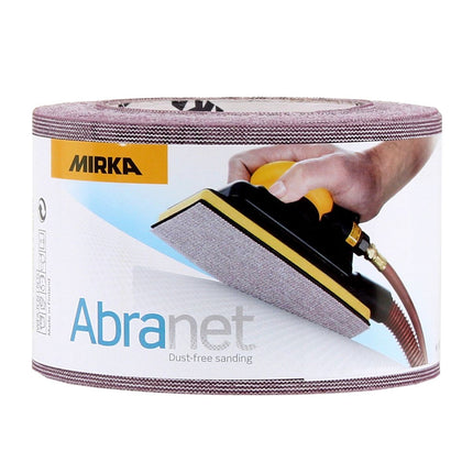 Mirka ABRANET 2x rollo de papel de lija 75mm x 10m P400 rollo de lija Velcro (2x 545BI001413R)