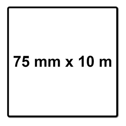 Mirka ABRANET 2x rollo de papel de lija 75mm x 10m P240 rollo de lija Velcro (2x 545BI001253R)