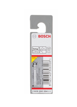 Cincel plano Bosch SDS-plus 250x20mm (2609390394) Dientes de víbora Long Life autoafilable