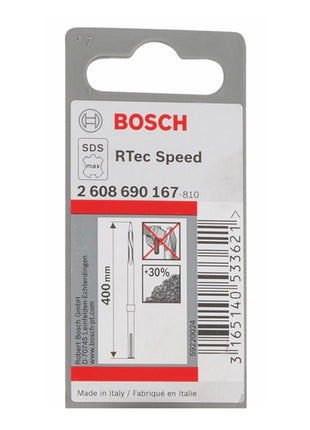 Bosch R-Tec Speed Burin SDS-max pointu 400 mm auto-affûtant Long Life (2608690167)