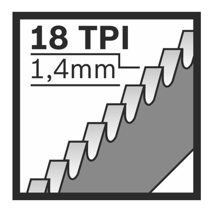 Bosch S 1122 EF Lame de scie sabre Flexible for Metal 18 tpi 225x19x0,9mm - longue durée de vie, 5 pcs. (2608656020)