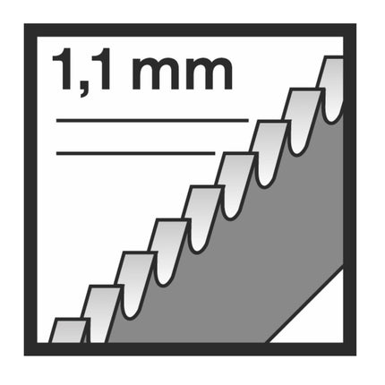 Bosch T 118 AHM 3x hoja de sierra de calar Endurance para acero inoxidable 83/1,1 mm (2608630663) Larga duración