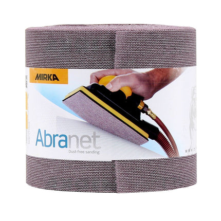 Mirka ABRANET 2x rollo de papel de lija 115mm x 10m P120 rollo de lija Velcro (2x 545BY001123R)