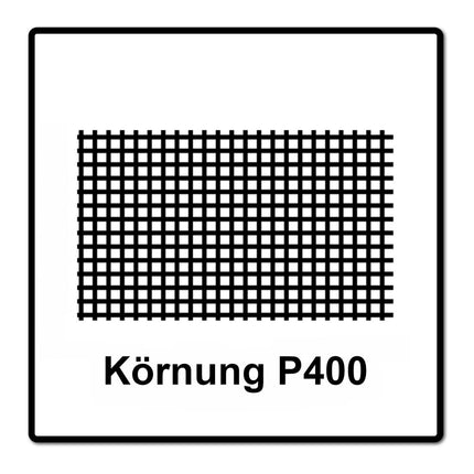 Mirka ABRANET 2x rollo de papel de lija 115mm x 10m P400 rollo de lija Velcro (2x 545BY001413R)