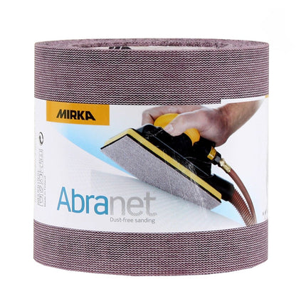 Mirka ABRANET 2x rollo de papel de lija 115mm x 10m P320 rollo de lija Velcro (2x 545BY001323R)