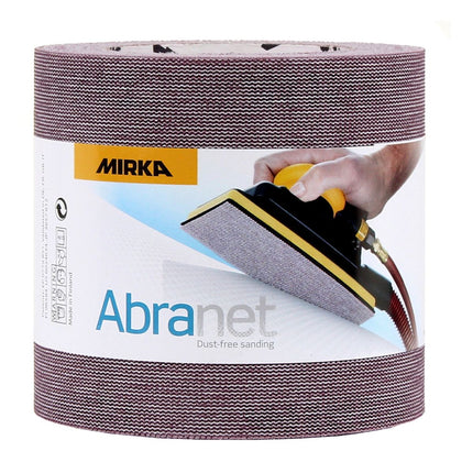 Mirka ABRANET 2x rollo de papel de lija 115mm x 10m P240 rollo de lija Velcro (2x 545BY001253R)