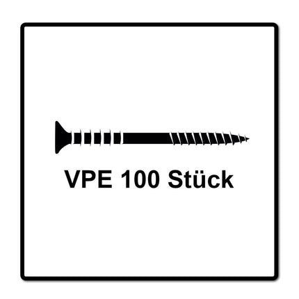 SPAX Justierschraube 6,0x145 mm 100 Stück ( 161010601455 ) Justiergewinde mit Halterillen Flachkopf T-STAR Plus 4Cut WIROX - Toolbrothers