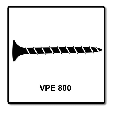 SPAX GIX-B Drywall Screws 3.9x55mm - Needle Head - Full Thread - Trumpet Head - Cross Recess H2 1000 pcs. (1891170390556)