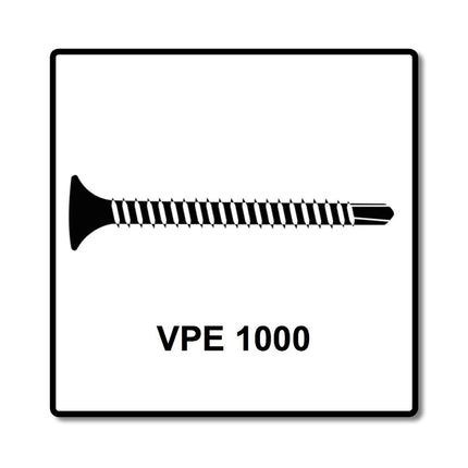 SPAX GIX-D Drywall Screws 3.5x35mm Drill Tip Phosphated - Full Thread - Trumpet Head - Cross Recess H2 1000 pcs. (1991170350356)