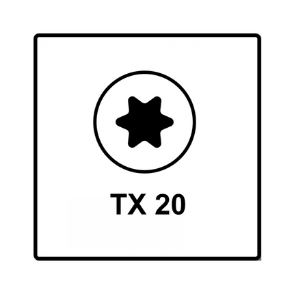 Fischer Power-Fast II FPF II Spanplattenschraube 4,5x35 mm 200 Stück ( 670266 ) Senkkopf mit Torx Teilgewinde galvanisch verzinkt, blau passiviert