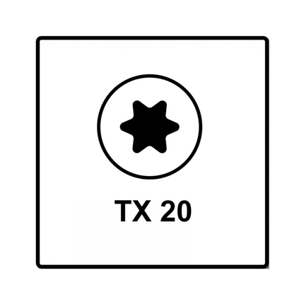 Fischer Power-Fast II FPF II Viti per legno 5,0x45 mm, 500 pz. ( 670375 ) Testa svasata, Torx, filettatura parziale, zincate, passivato blu