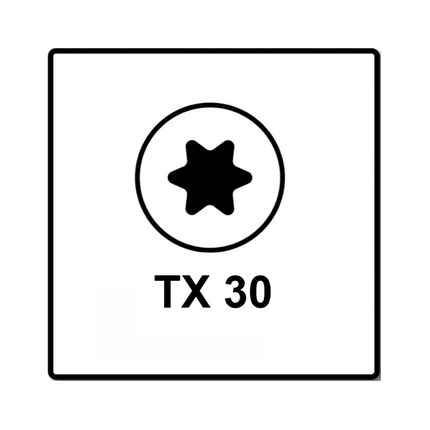 Fischer Power-Fast II FPF II Viti per pannelli 6,0x100 mm - 25 pz. ( 670458 ) Testa svasata con filettatura Torx piena elettrolitica, blu passivata