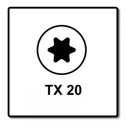 Fischer Power-Fast II FPF II Viti per legno 3,5x25 mm, 200 pz. ( 670101 ) Testa tonda, Torx, filettatura completa, zincate, passivato blu