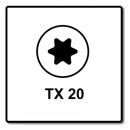 Fischer Power-Fast II FPF II Viti per legno 4,0x25 mm, 200 pz. ( 670236 ) Testa tonda, Torx, filettatura completa, zincate, passivato blu