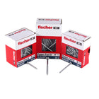 Fischer Power-Fast II FPF II Viti per legno 4,0x40 mm, 200 pz. ( 670239 ) Testa tonda, Torx, filettatura completa, zincate, passivato blu