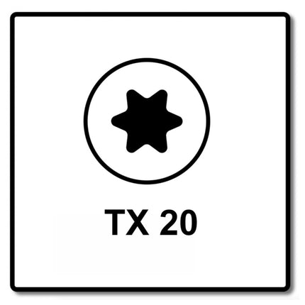 Fischer Power-Fast II FPF II Viti per legno 5,0x50 mm, 100 pz. ( 670439 ) Testa mezza tonda, Torx, filettatura completa, zincate, passivato blu