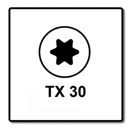 Fischer Power-Fast II FPF II Viti per truciolato 6,0x50 mm - 50 pz. ( 670531 ) Pan Head con filettatura piena Torx galvanizzato, passivato blu