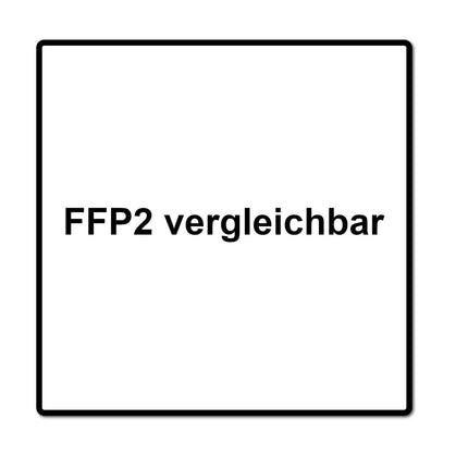 20x mascarilla respiradora KN95 95% rendimiento de filtro FPP2 comparable de 4 capas