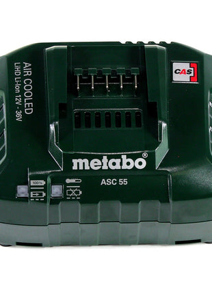 Metabo set básico 3x batería Li-Power 18 V 4,0 Ah CAS Li-Ion (3x 625591000) + cargador ASC 55 (627044000)