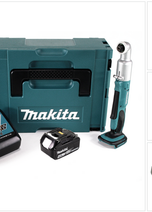 Makita DTL 061 RM1J Llave de impacto angular a batería 18V 1/4" 60Nm + 1x batería 4.0Ah + cargador + Makpac