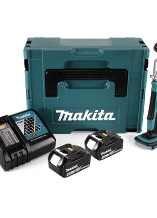 Makita DTL 061 RMJ Llave de impacto angular a batería 18V 1/4" 60Nm + 2x batería 4.0Ah + cargador + Makpac