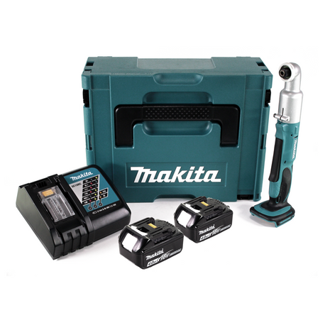 Makita DTL 061 RMJ Llave de impacto angular a batería 18V 1/4" 60Nm + 2x batería 4.0Ah + cargador + Makpac