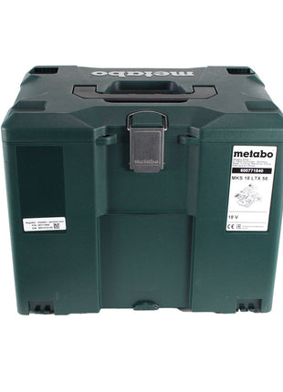 Metabo MKS 18 LTX 58 scie circulaire à métaux sur batterie 18V 165 mm (600771840) + 1x batterie 5,5Ah + chargeur + MetaLoc